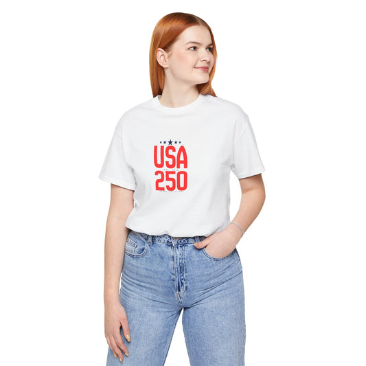 USA 250 T‑Shirt — Minimal Independence Day Patriotic Tee