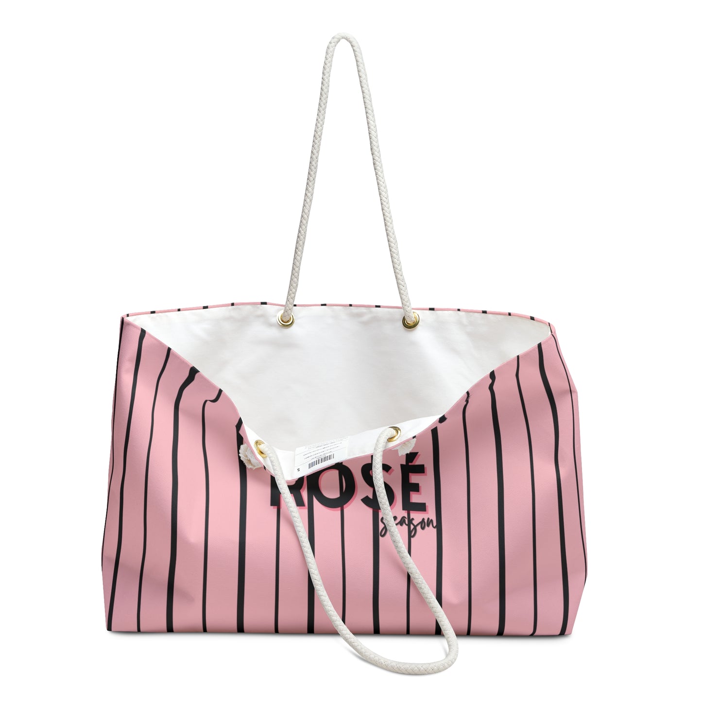 Rosé Season Summer Oversized Tote Bag, Pink Large Tote