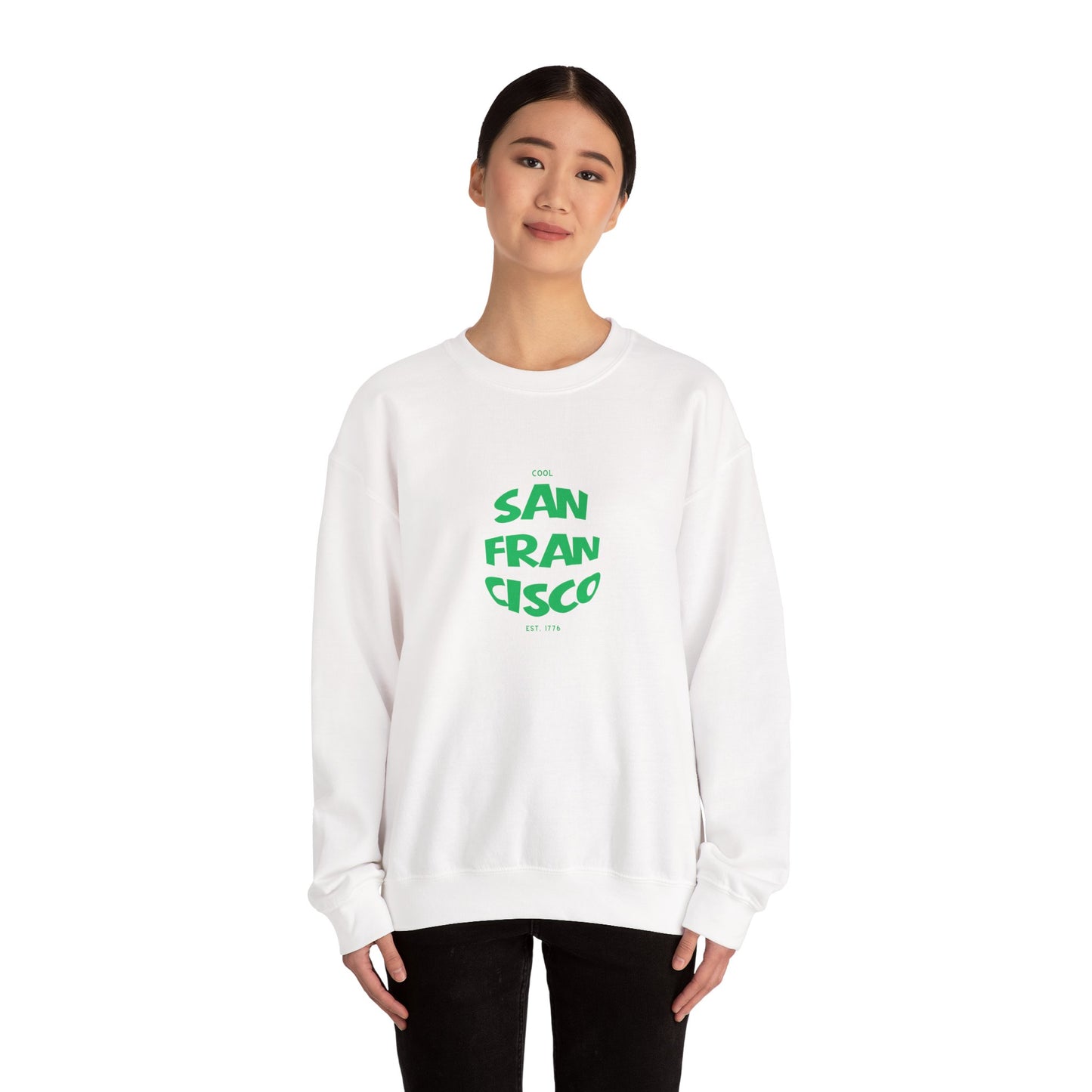 San Francisco Crewneck Sweatshirt, White