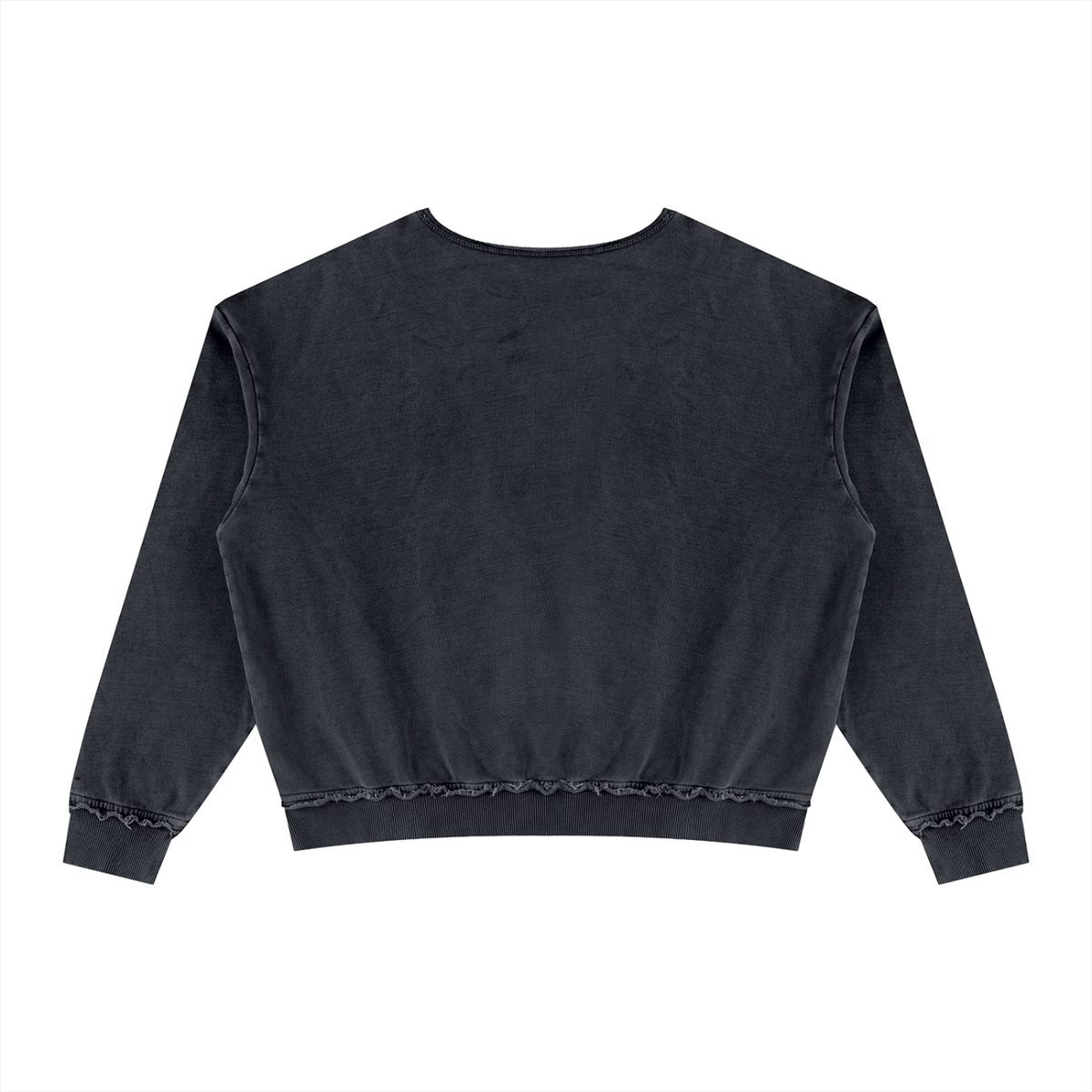 distressed black sweatshirt
