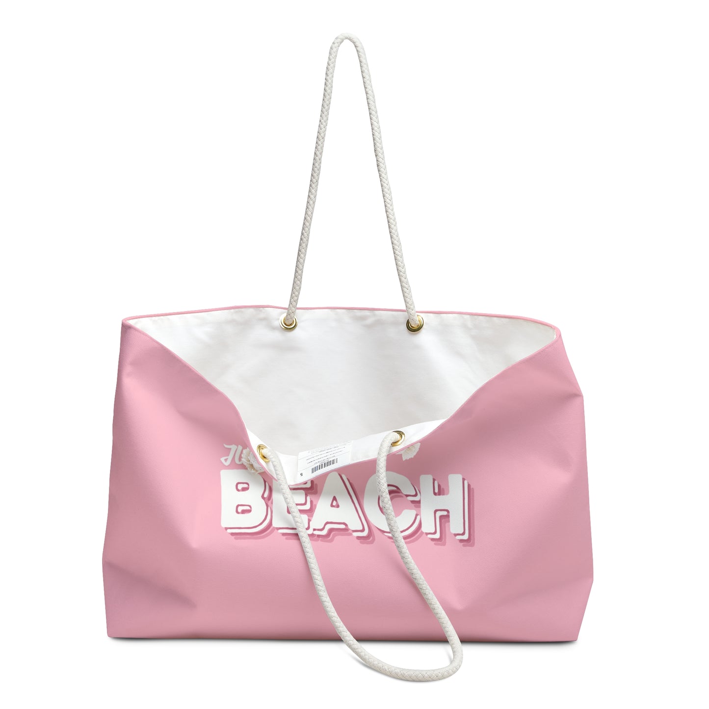 Pink Beach Oversized Tote Bag