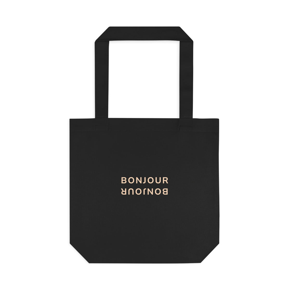 Bonjour Minimalist Cotton Tote Bag | French Style