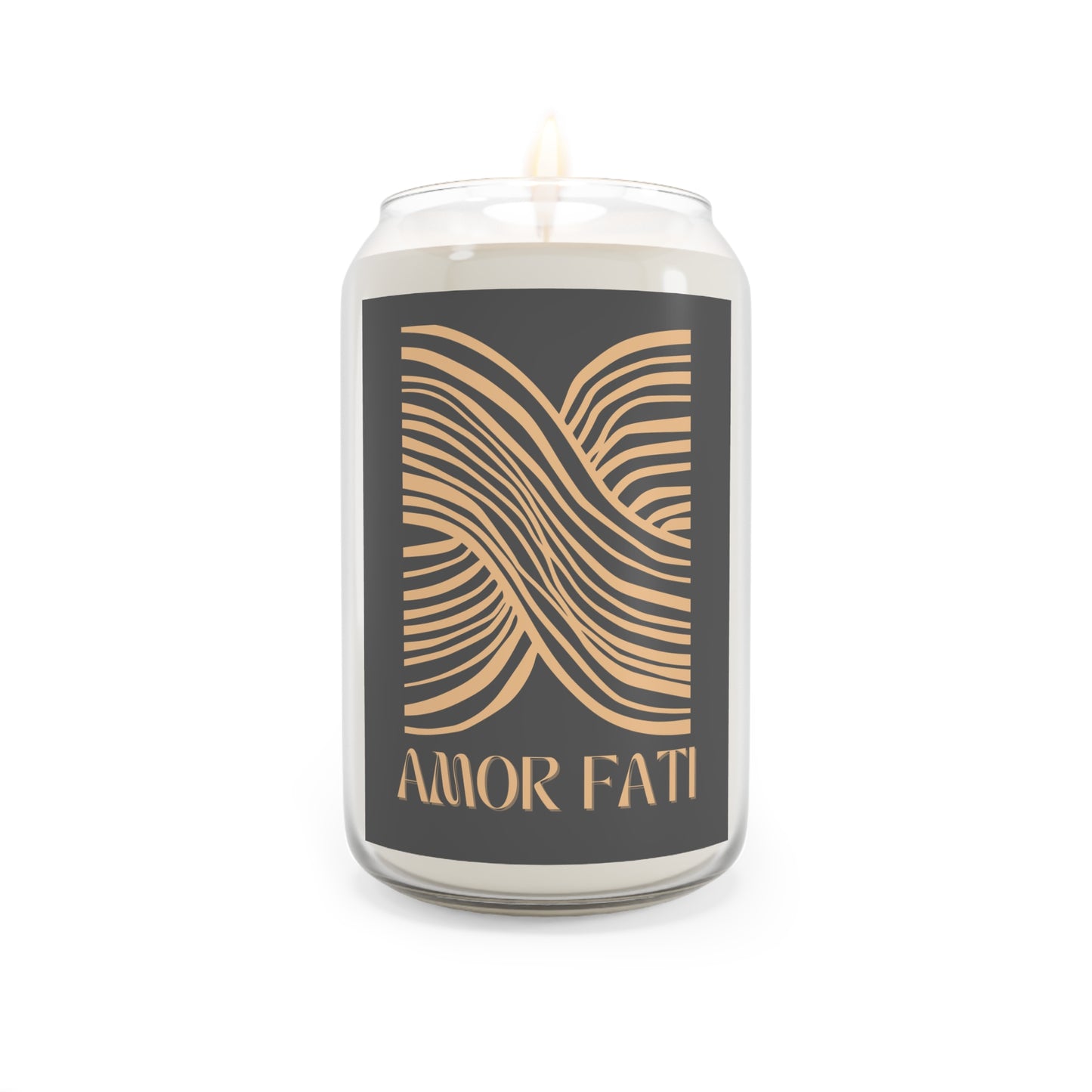 AMOR FATI (Love Your Fate) Scented Candle, 13.75oz - GREY