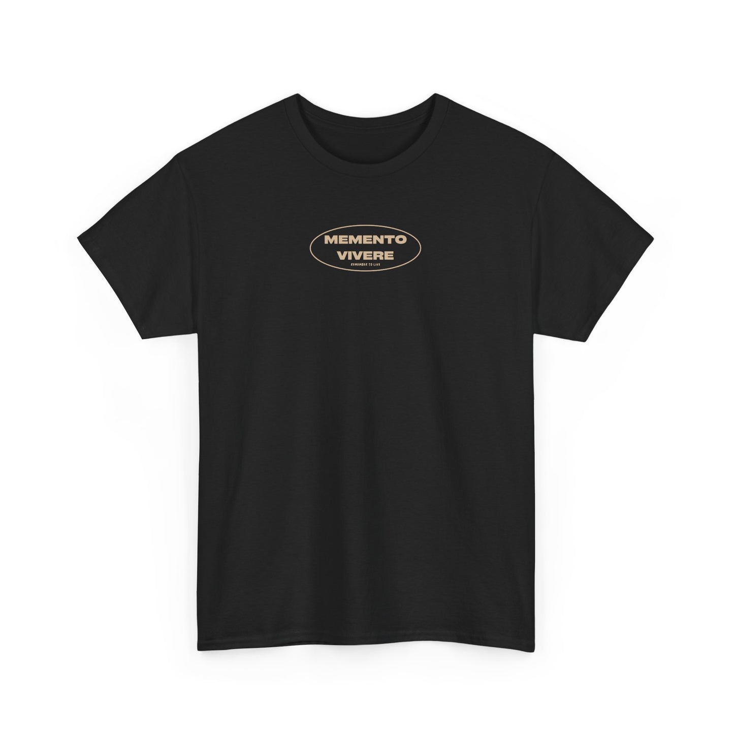 Stoic Men's Tee "Remember to Live", Tan