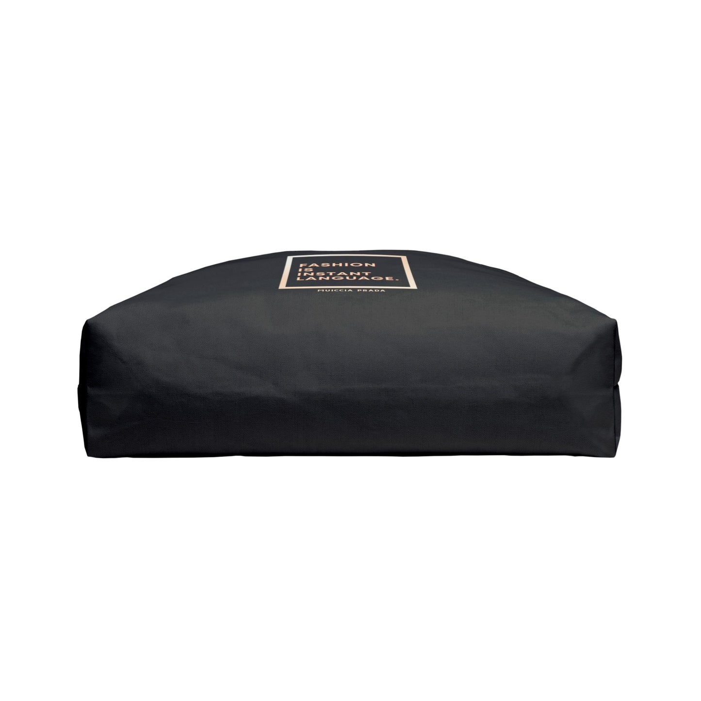 Fashionista Weekender Tote Bag – Muiccia Prada Quote Black Tote