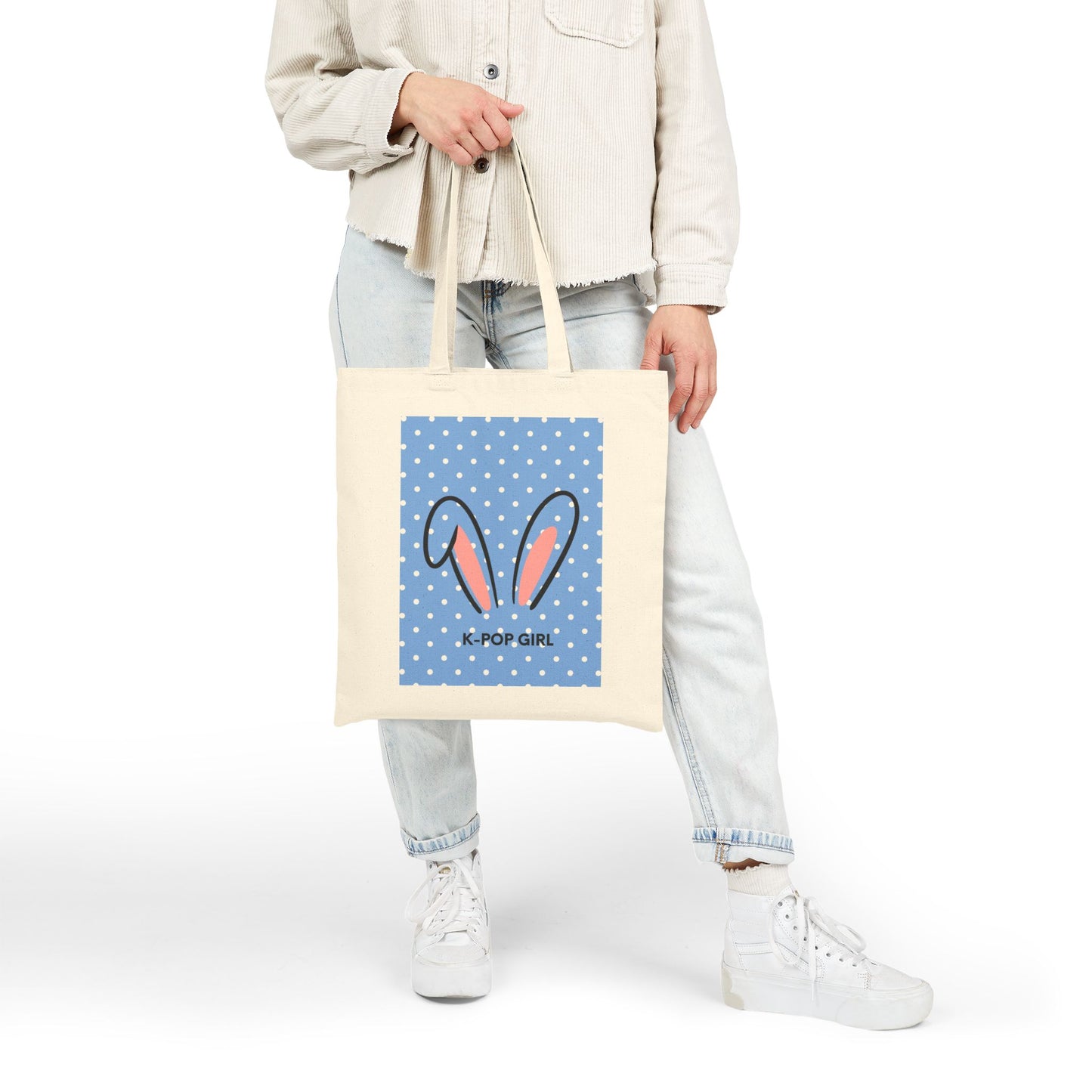 K-Pop Girl Bunny Tote Bag | Korean Wave
