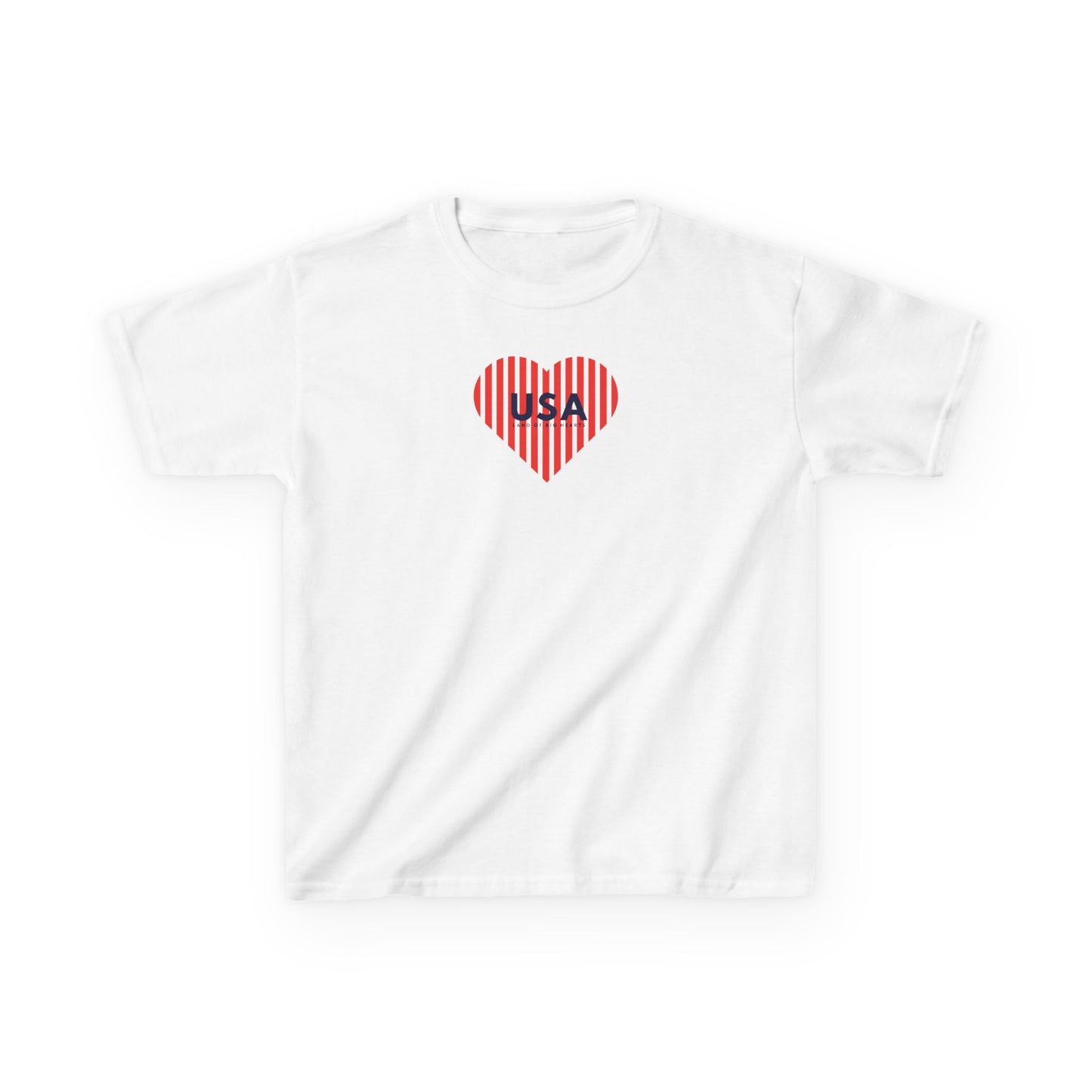 Kids Tee - USA Land of Big Hearts