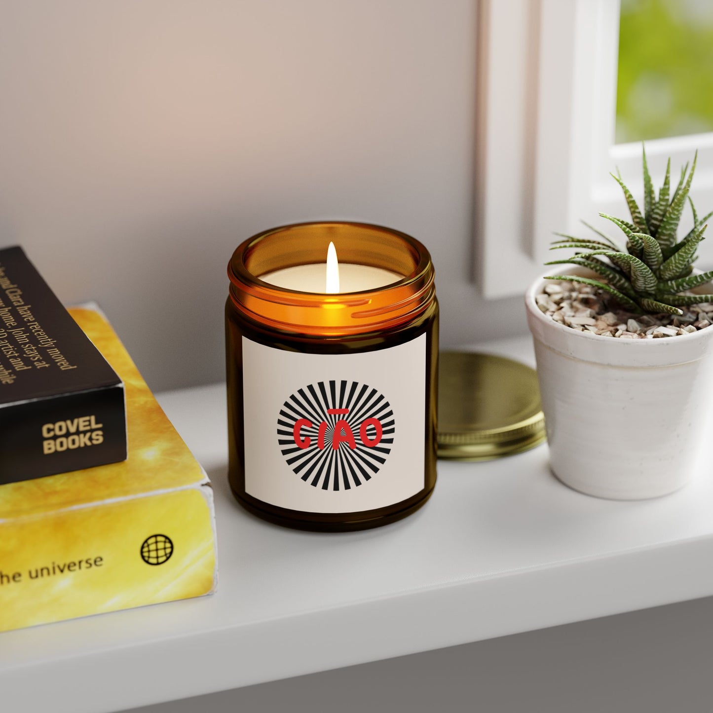 Graphic CIAO Scented Candle, Housewarming Gift