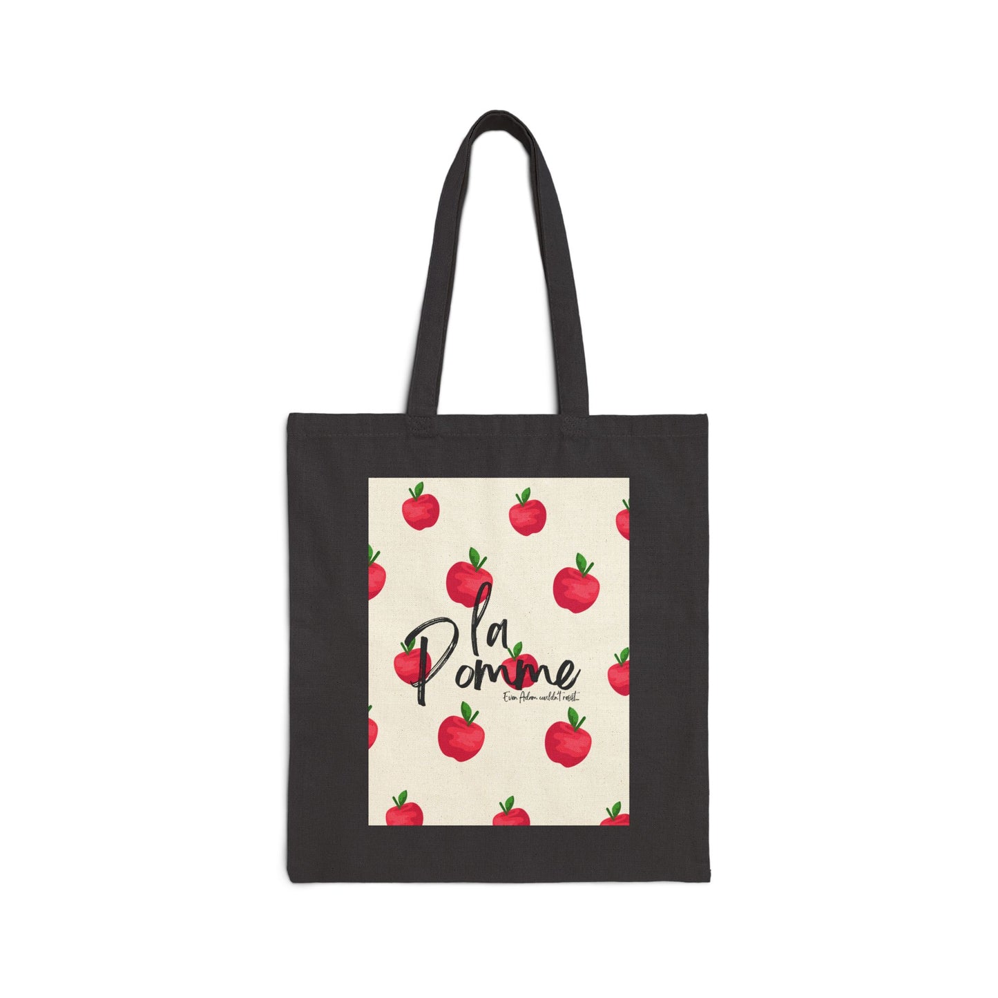 La Pomme "Apple" Cotton Canvas Tote Bag