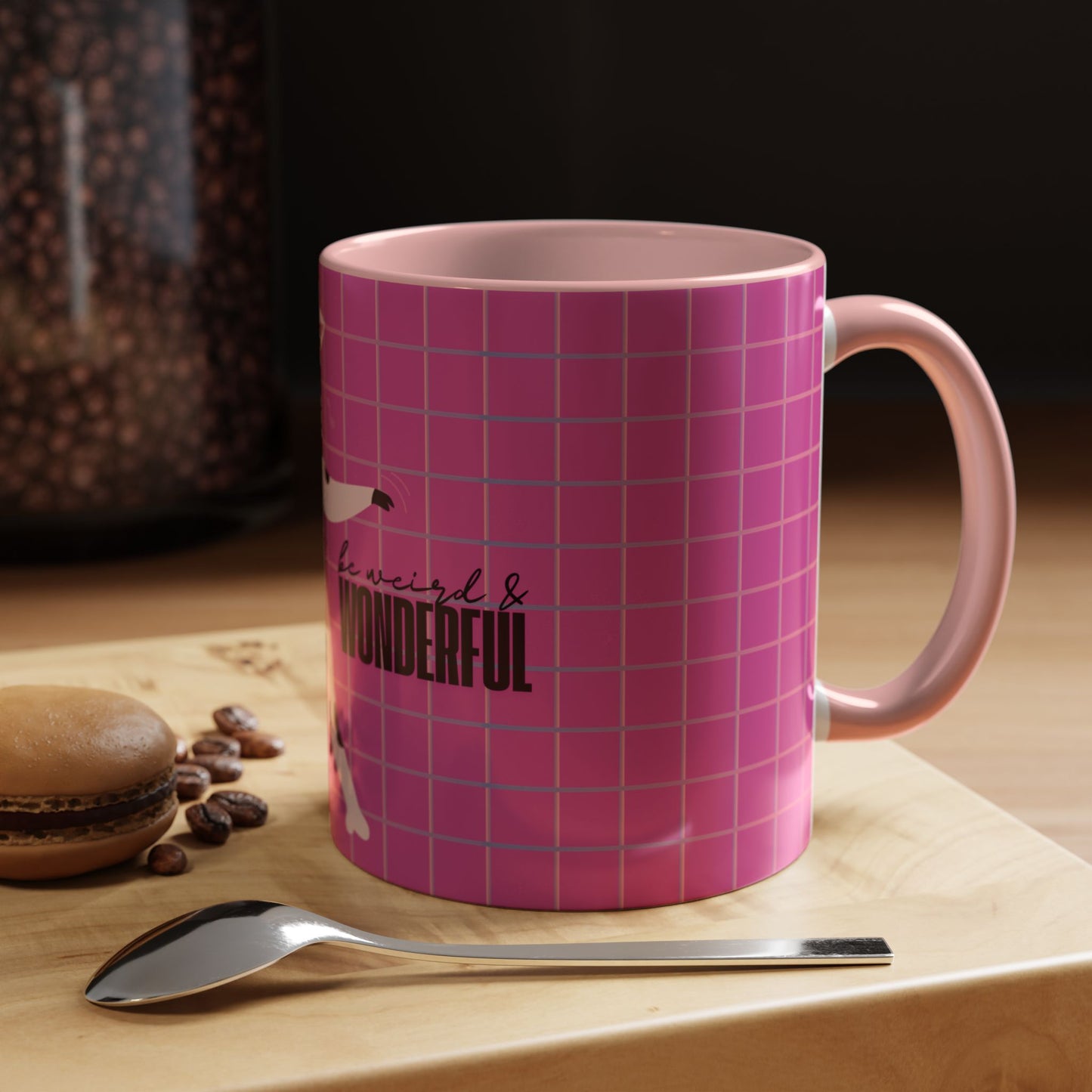 Pink Cow 'Be Weird & Wonderful' Accent Coffee Mug — Fun Kid's Mug