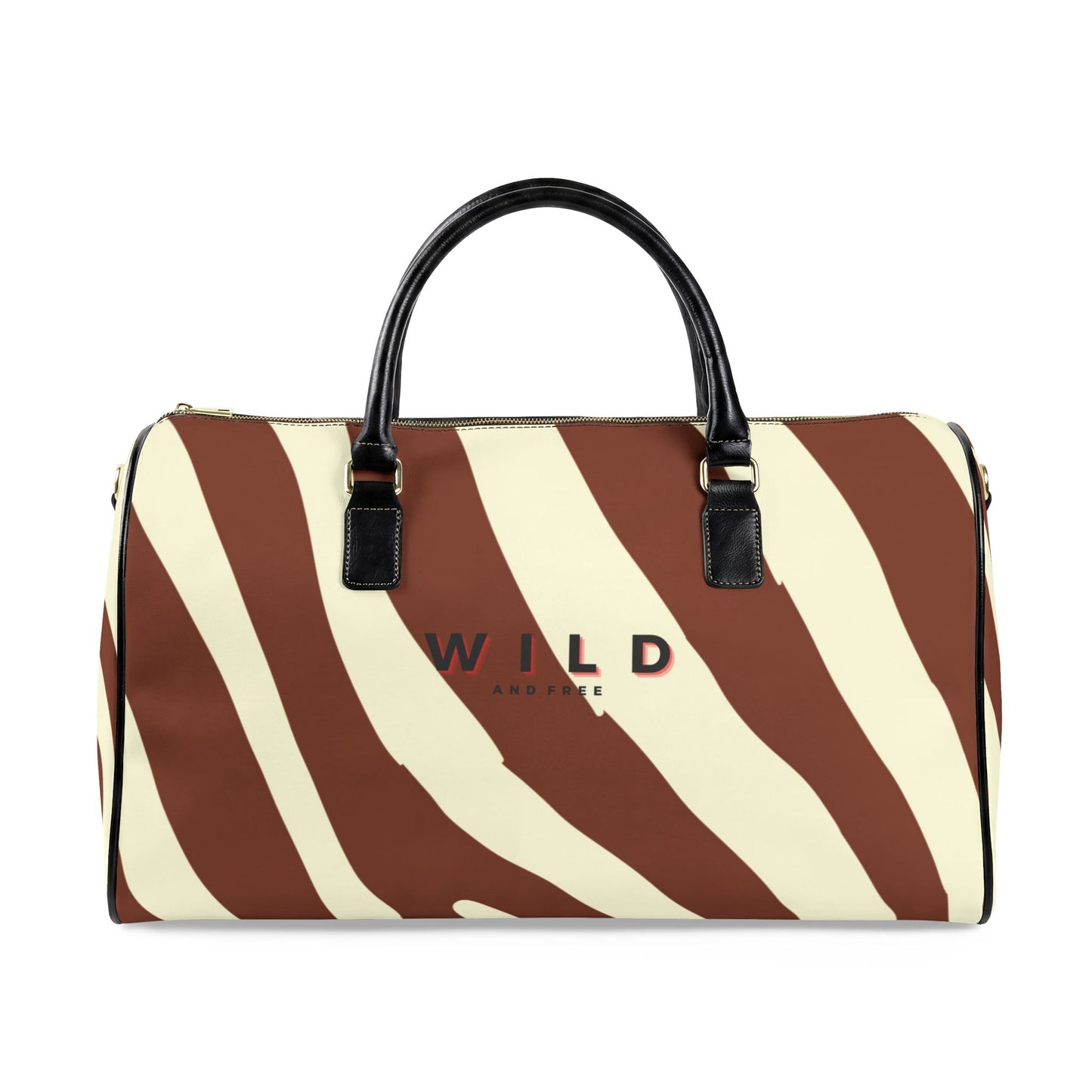 Vegan Pony-Hair Faux Leather Travel Duffle — Stylish Vegan Leather Weekender