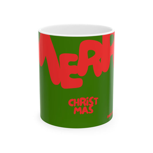 Cool Christmas Ceramic Mug - GREEN