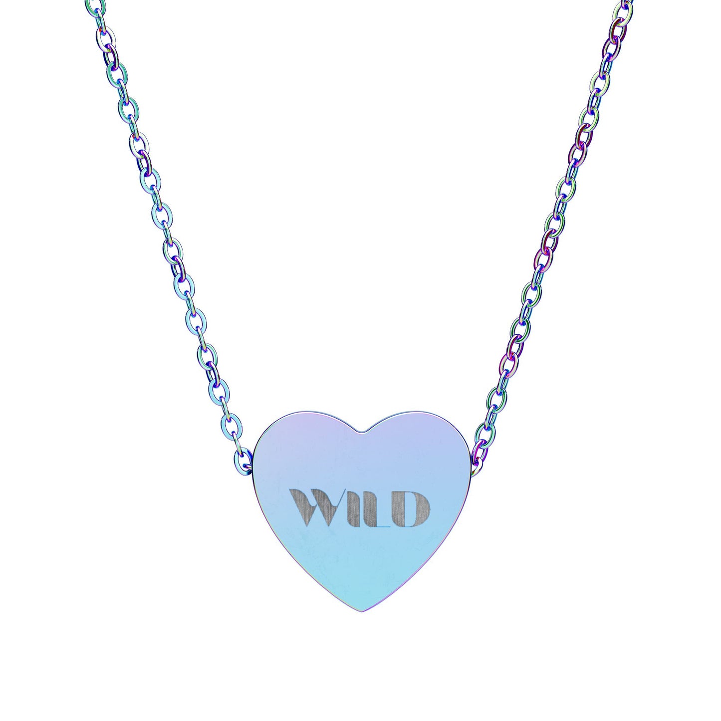 WILD Heart Necklace Silver