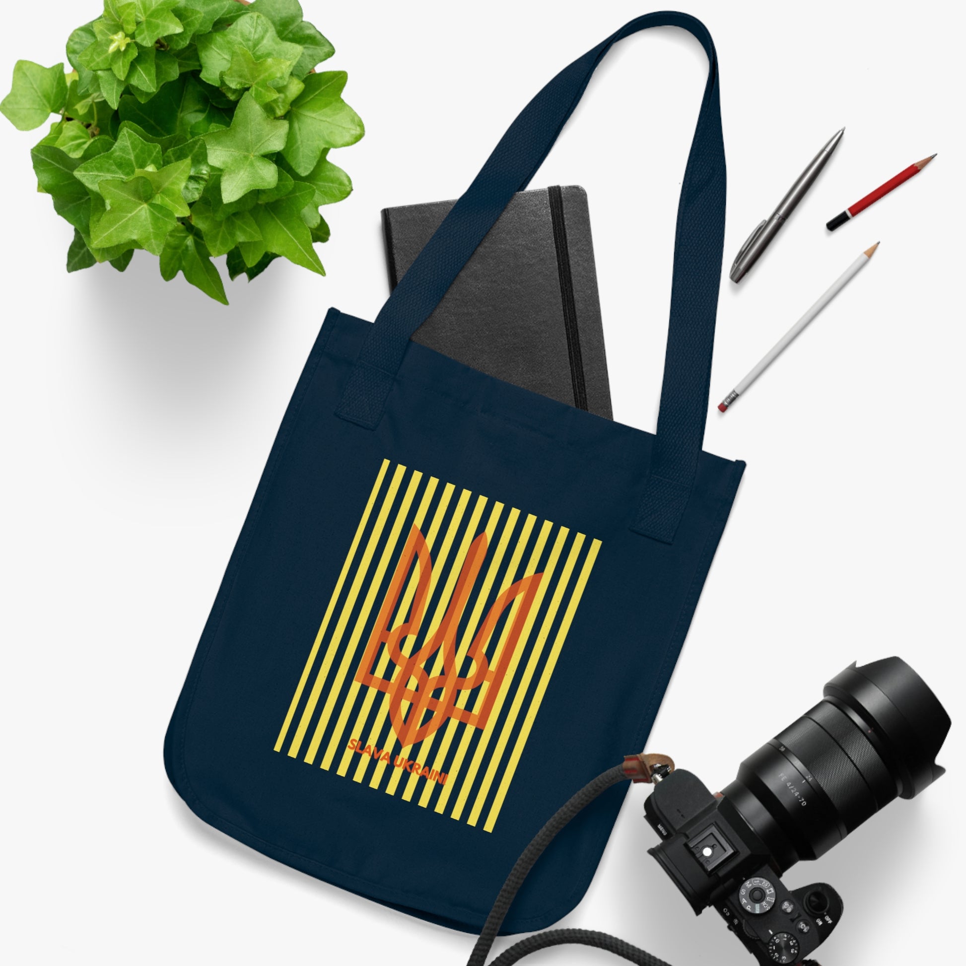 Ukrainian Trident Navy Blue Tote