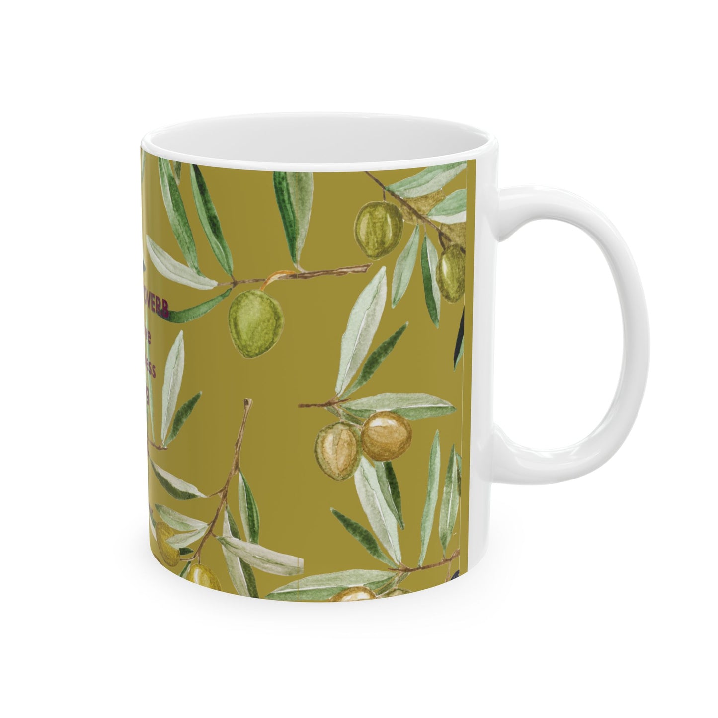 Italian Proverb Ceramic Mug, Folk Wisdom