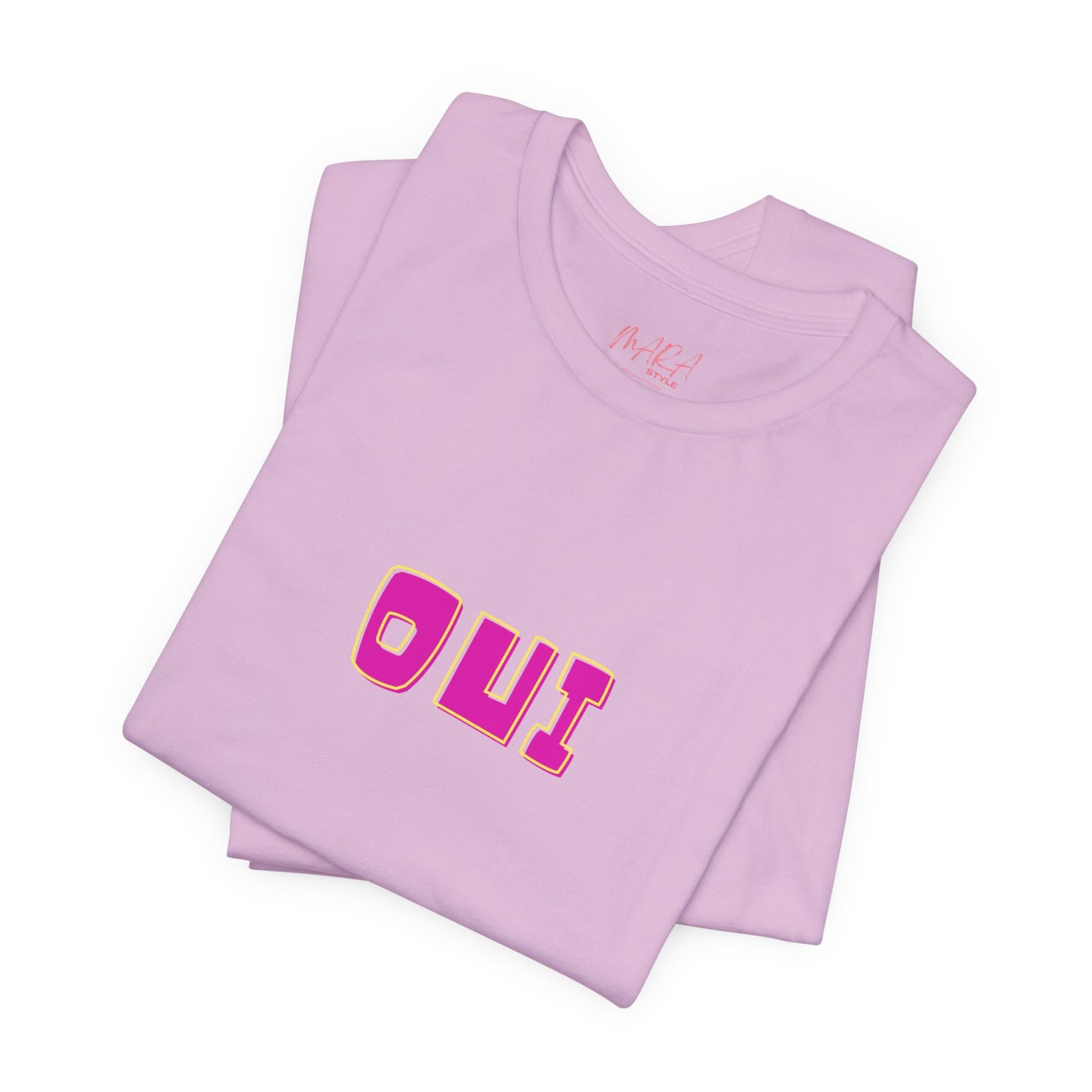 French Bold OUI Tee, Summer Colors