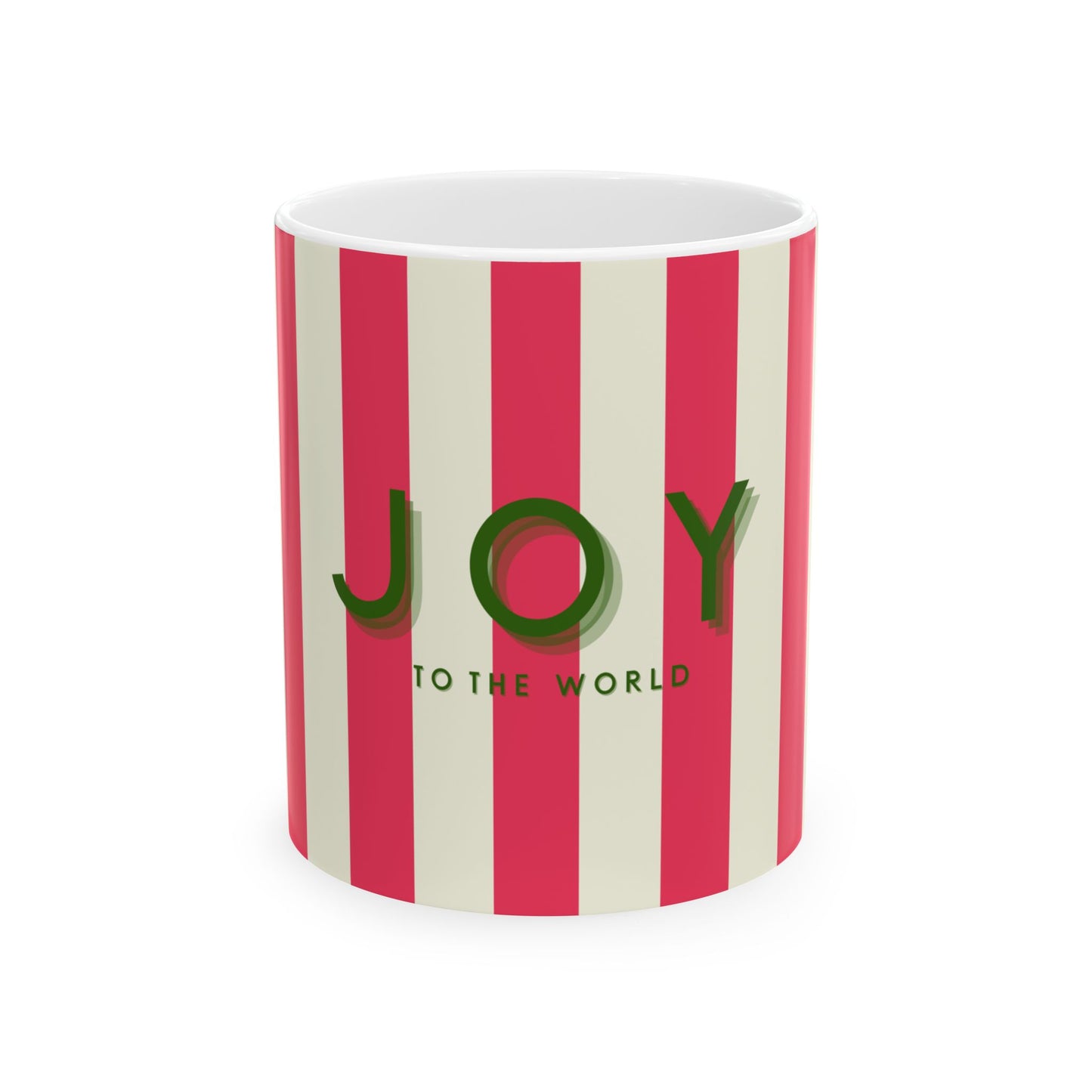 Mug - Festive 'JOY to the world' Holiday Season Design (11oz, 15oz)