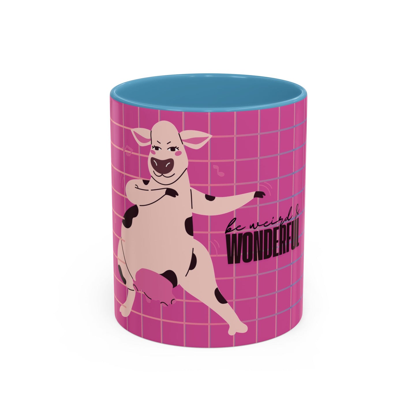 Pink Cow 'Be Weird & Wonderful' Accent Coffee Mug — Fun Kid's Mug