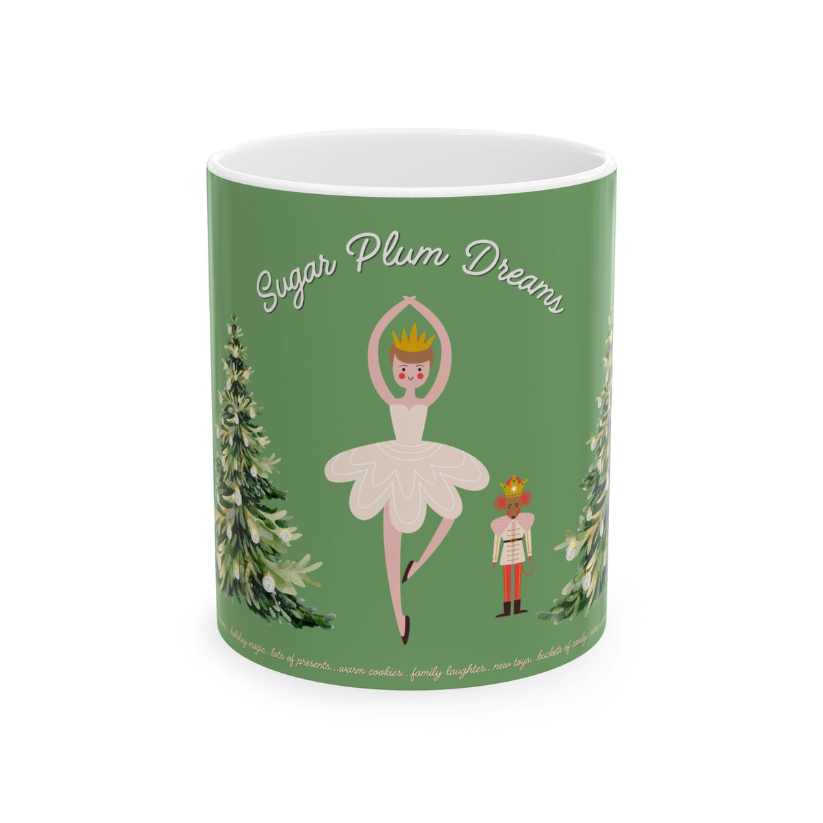 Nutcracker Ballet Mug, Mint Green