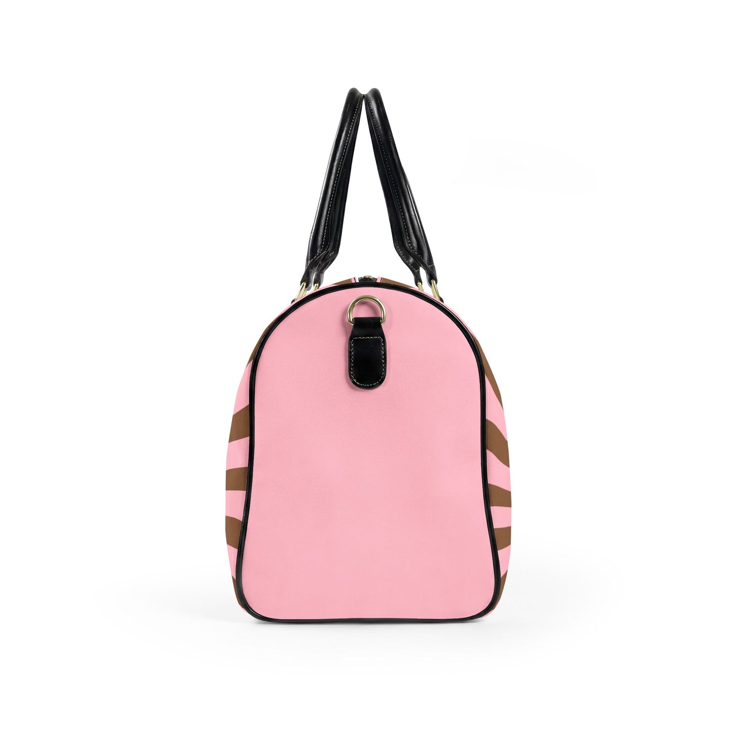 Feminine Leather Travel Bag, Dusty Rose — Retro Sunburst ‘CIAO’ Weekender Duffle