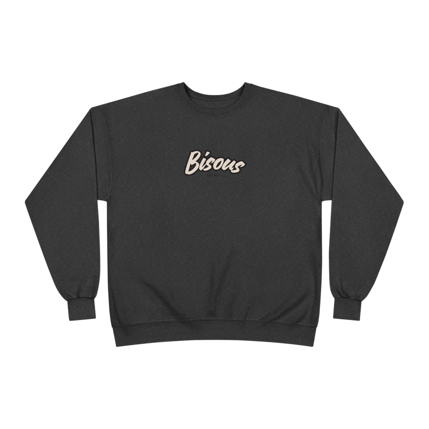 Cozy BISOUS Crewneck Sweatshirt, French Preppy