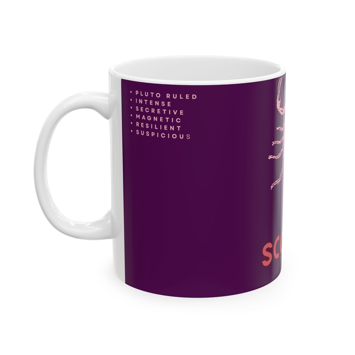 Astrological Wheel SCORPIO Mug, Birthday Gift Mug