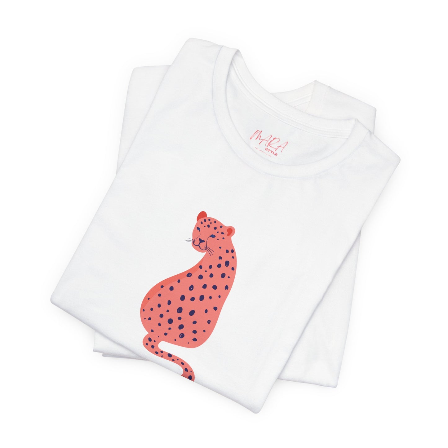 Pink Leopard Ladies Tee, Cute Summer Top