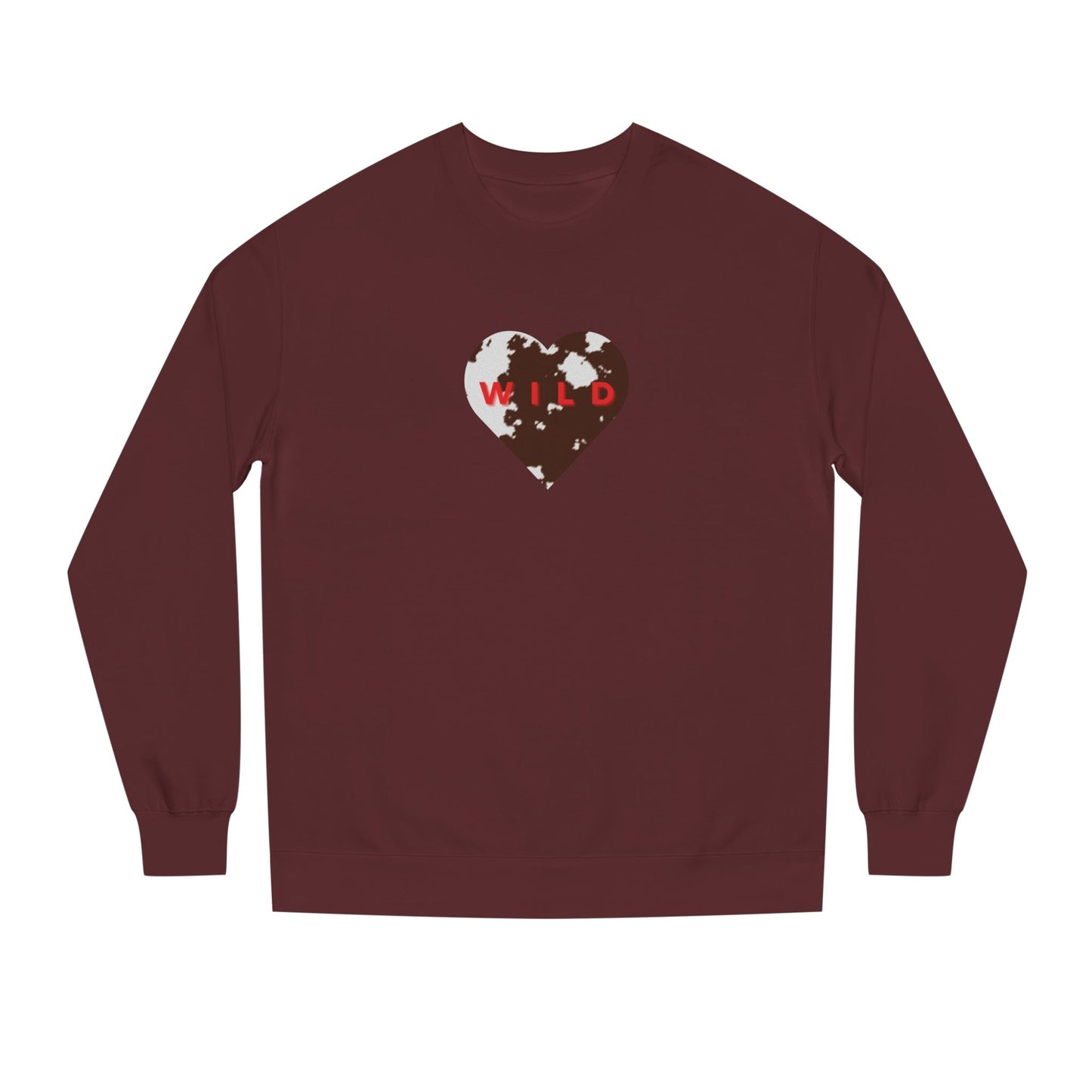 WILD Cowhide Heart Sweatshirt