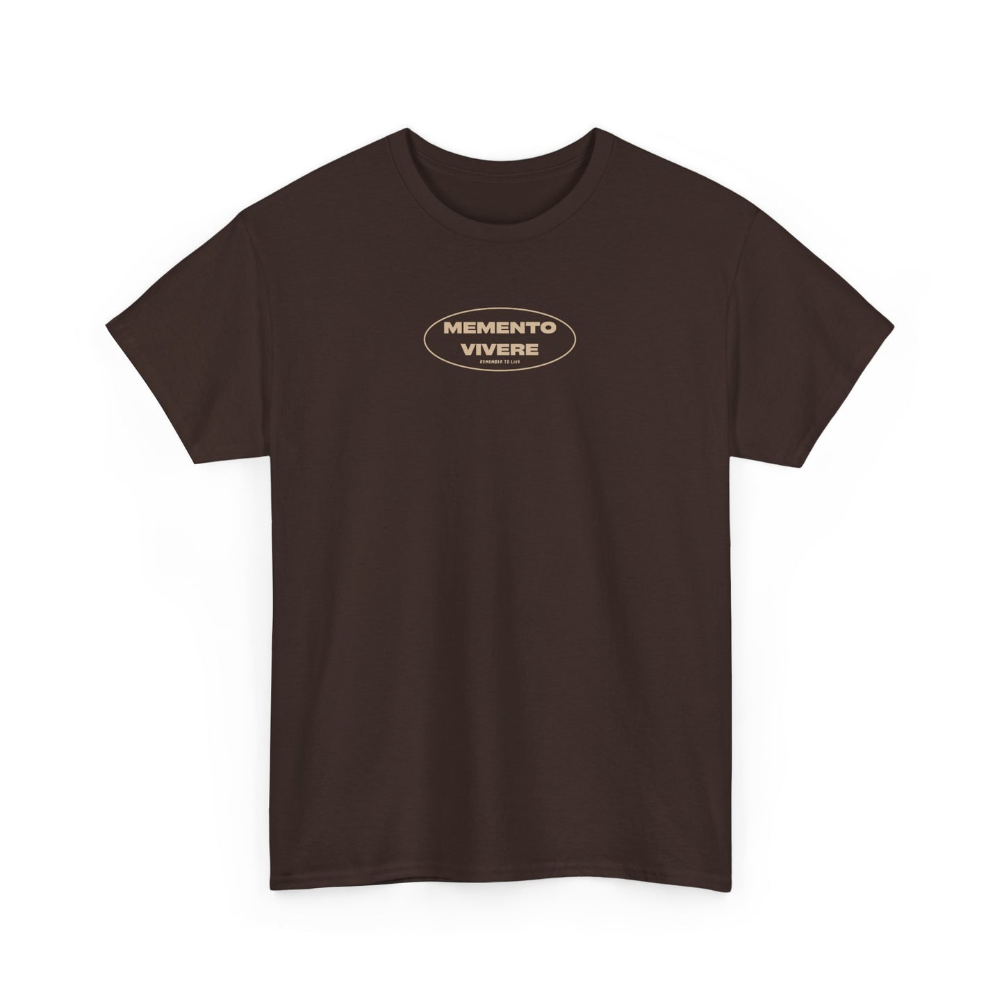 Stoic Men's Tee "Remember to Live", Tan