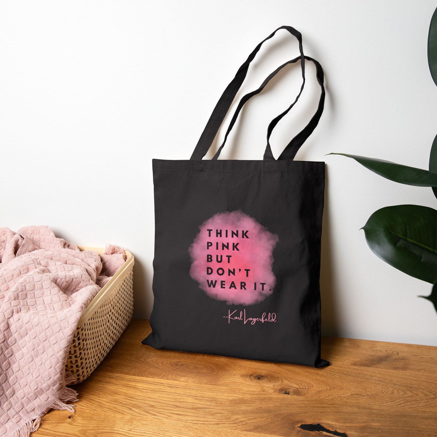 Fashionista Karl Lagerfeld Canvas Tote Bag