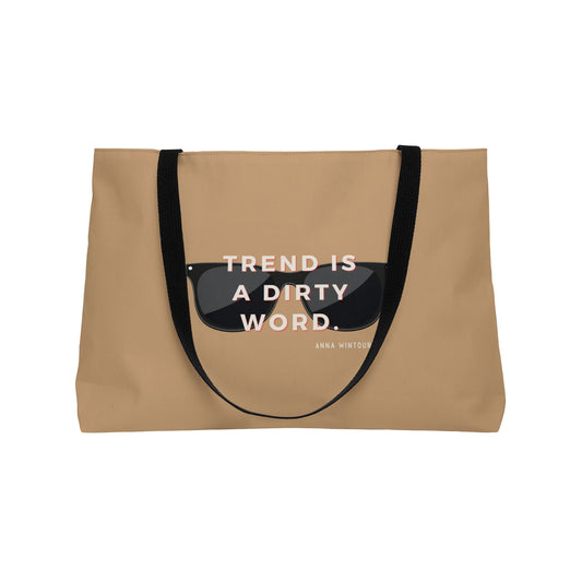 Anna Wintour Quote Large Tote 