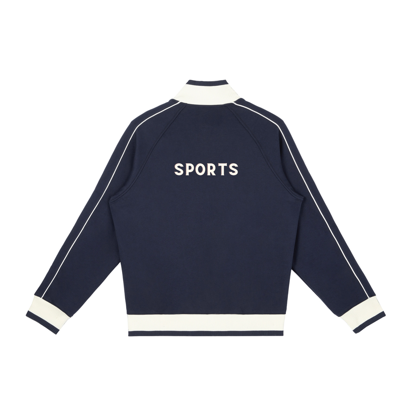 Classic SPORTS Color Block Track Jacket, Navy