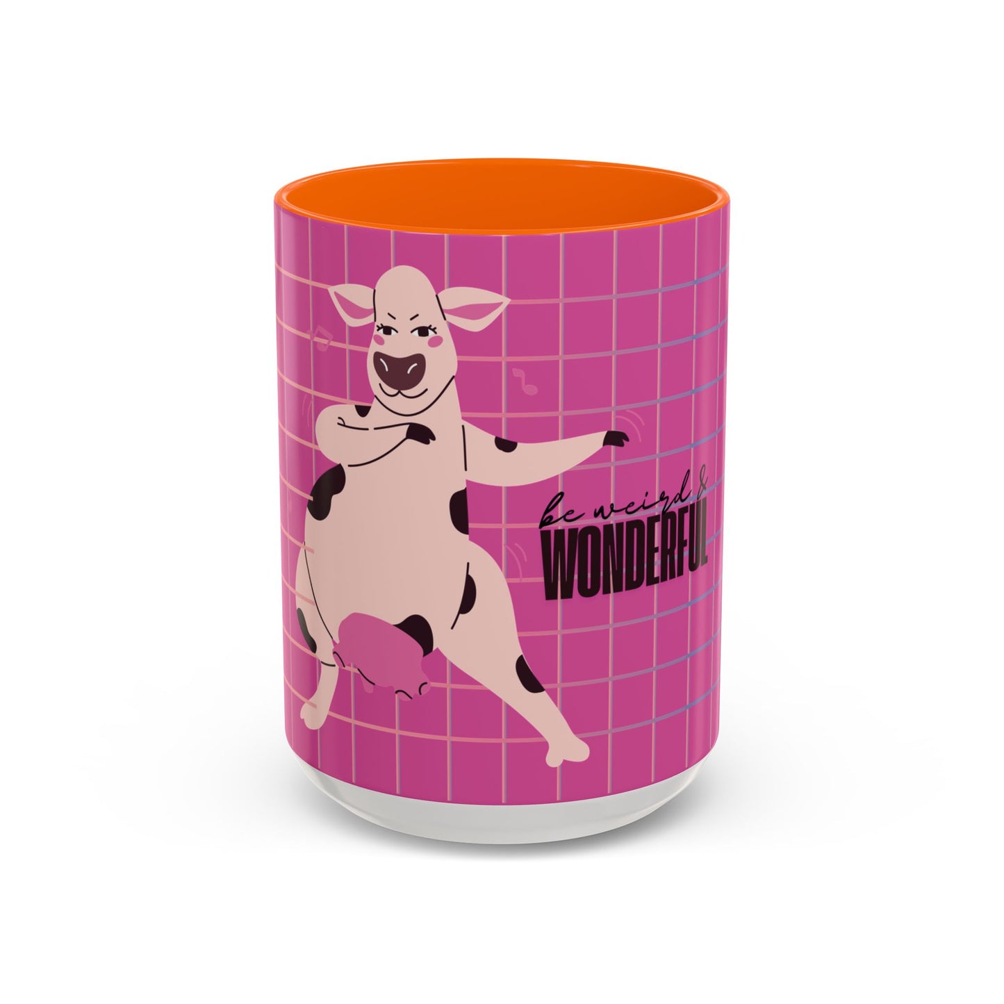 Pink Cow 'Be Weird & Wonderful' Accent Coffee Mug — Fun Kid's Mug