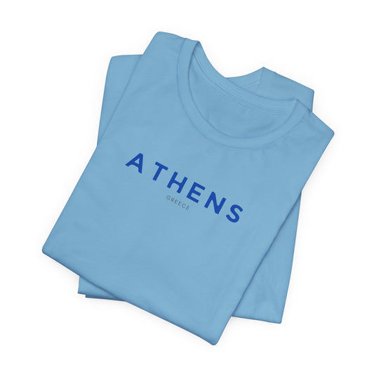 ATHENS Minimalist Tee, Blue 