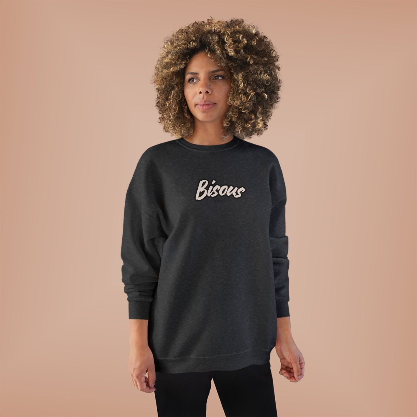 BISOUS (Kisses) Fleece Ladies Sweatshirt