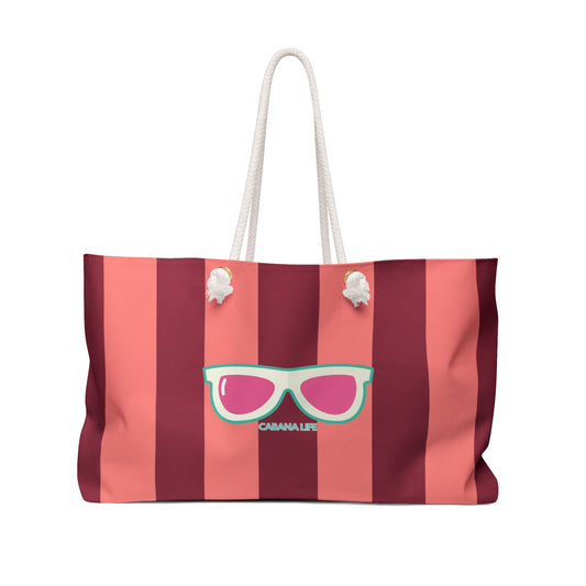 CABANA LIFE Striped Oversized Beach Tote