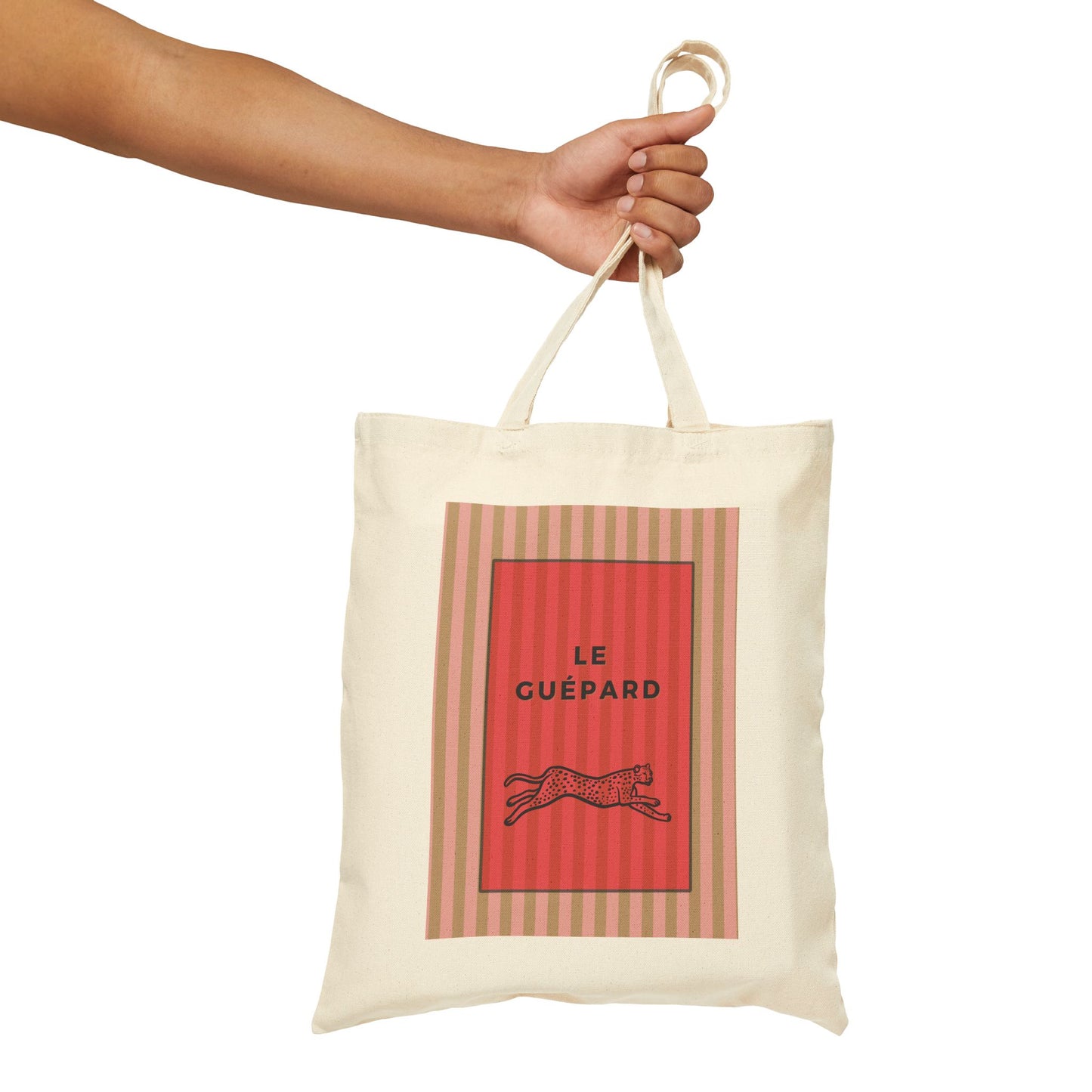 Chic Cheetah Canvas Tote Bag