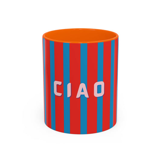 Colorful Striped Ceramic Cup, CIAO