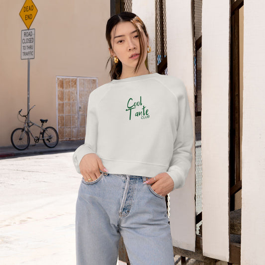 Cool Tante Cropped Sweatshirt - White