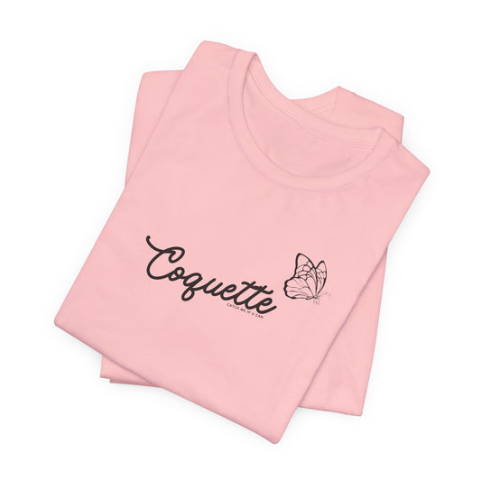 Coquette Butterfly Tee, Pink