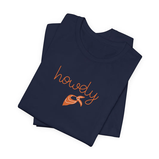 Cowgirl "HOWDY" Ladies Tee, Navy