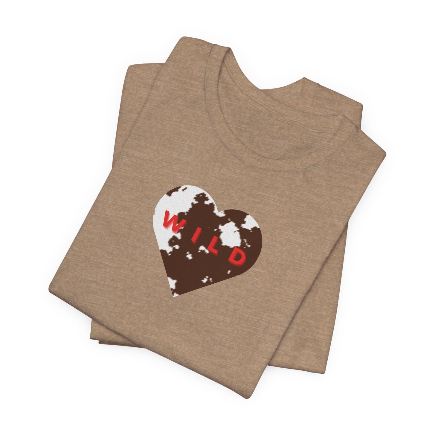 Cowhide Heart Ladies Tee