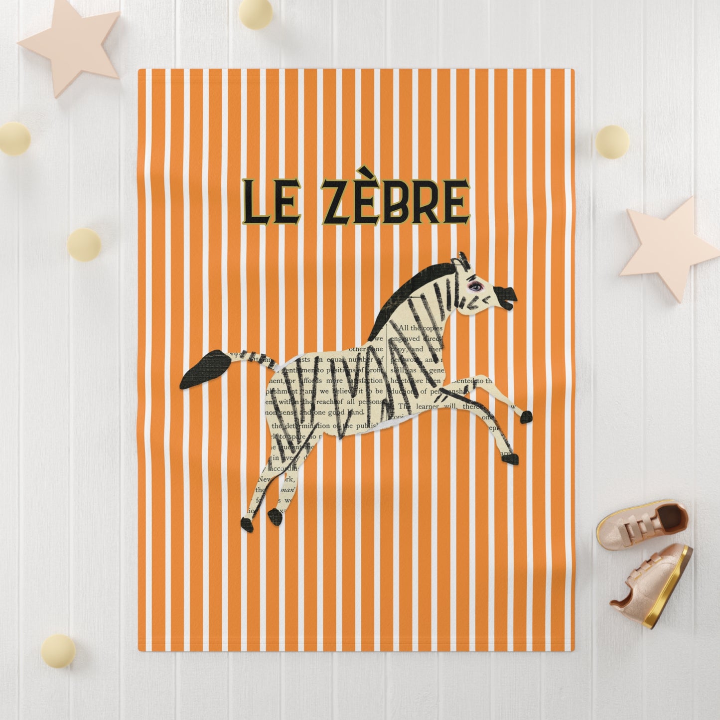 Cute Zebra Baby Blanket