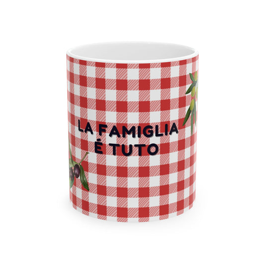 Italian "Family is Everything" Ceramic Mug