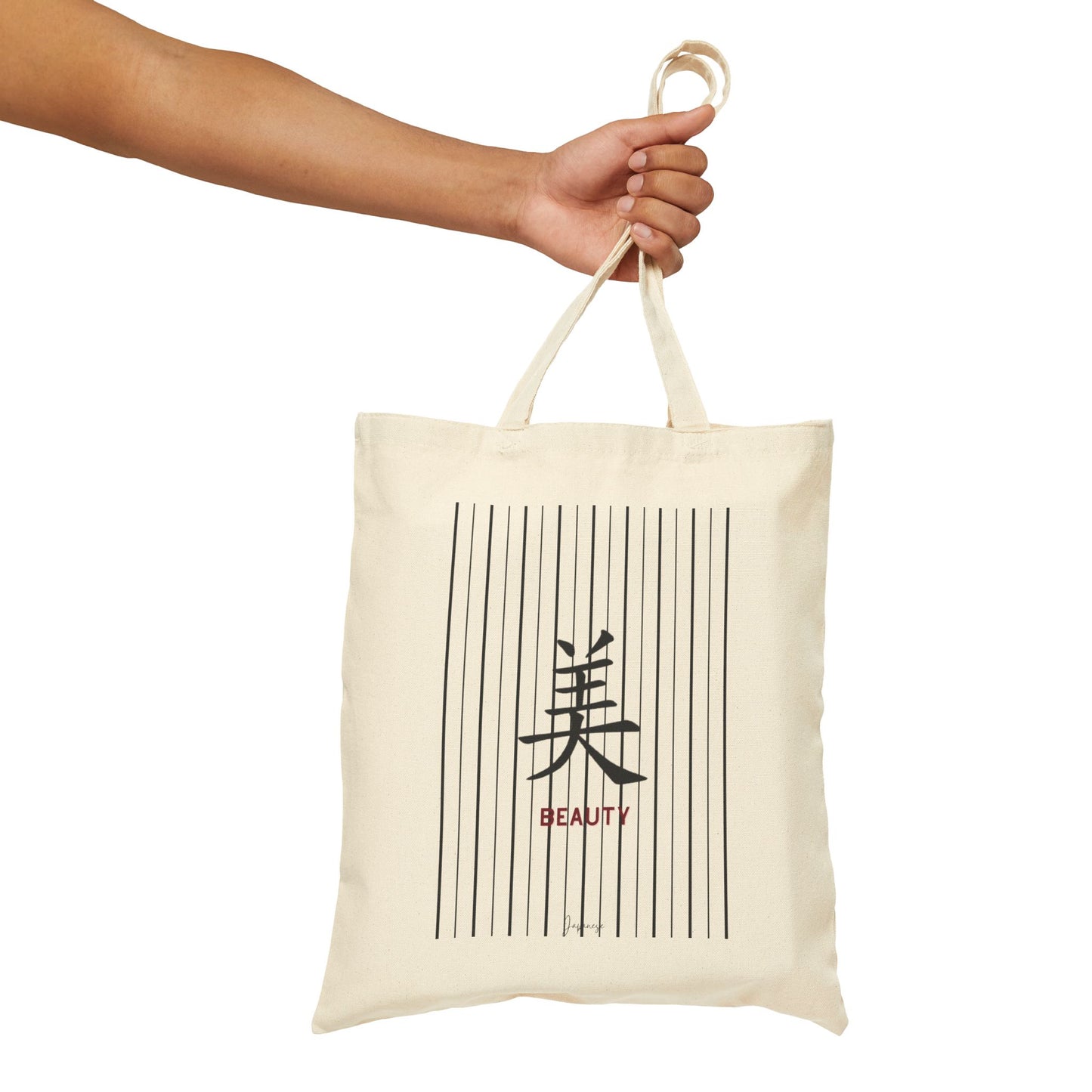 Japanese Calligraphy Cotton Tote Bag