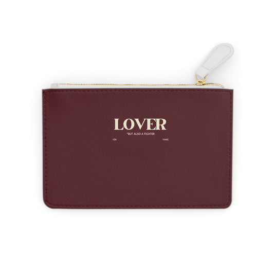 LOVER Mini Clutch Bag, Burgundy