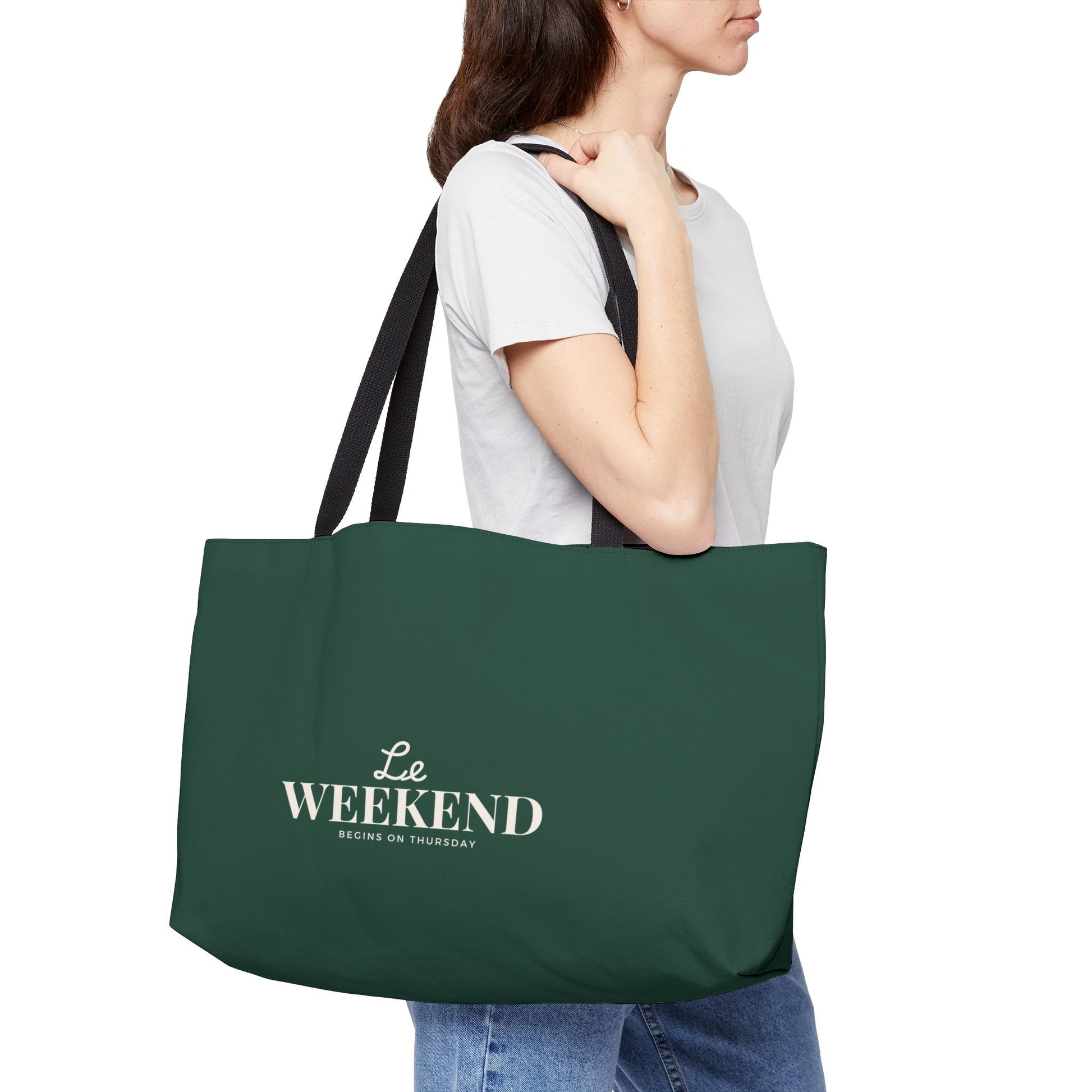 "Le Weekend" Oversized Tote Bag