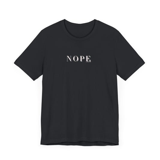 NOPE Unisex Tee, Black