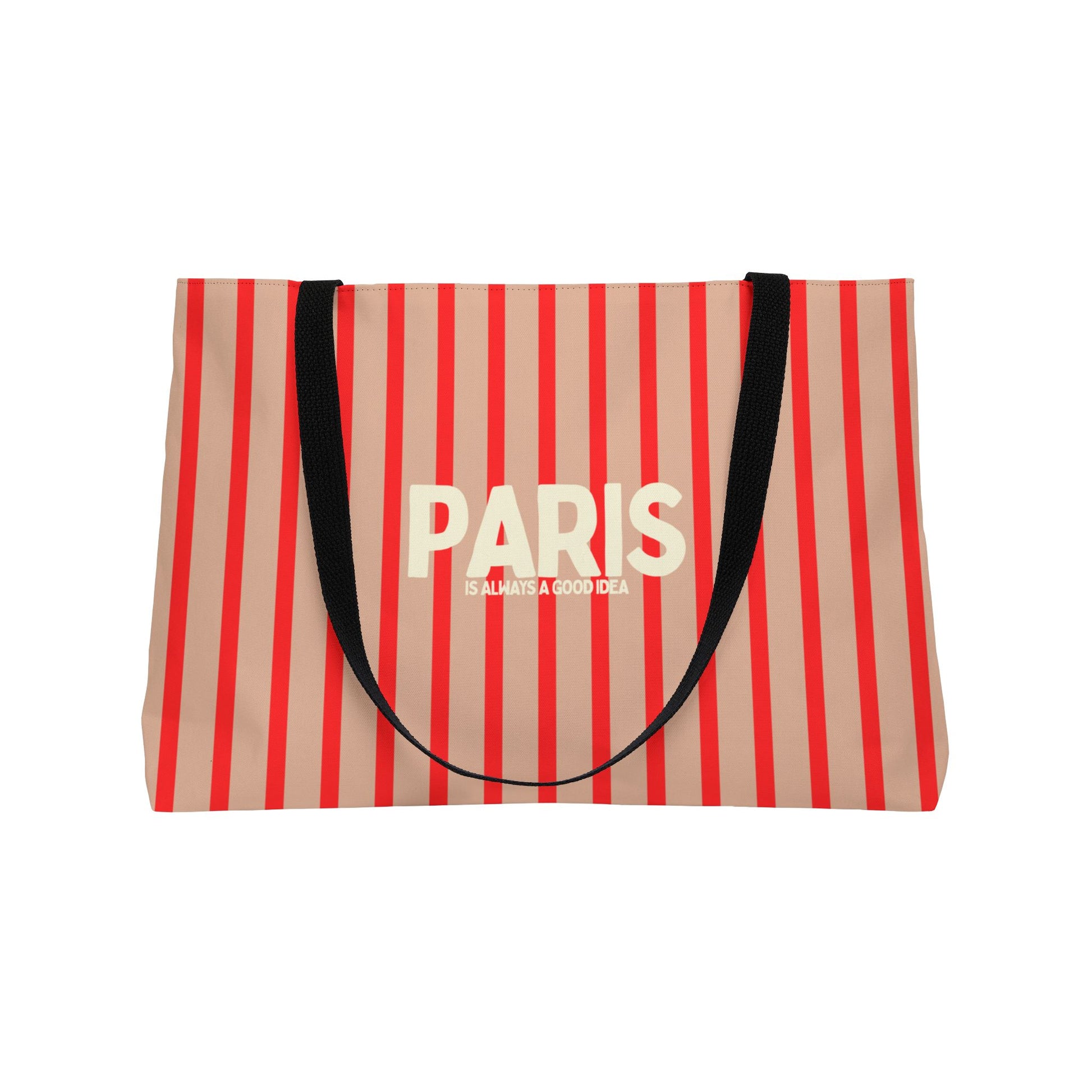 Parisian Weekender Tote Bag, RED
