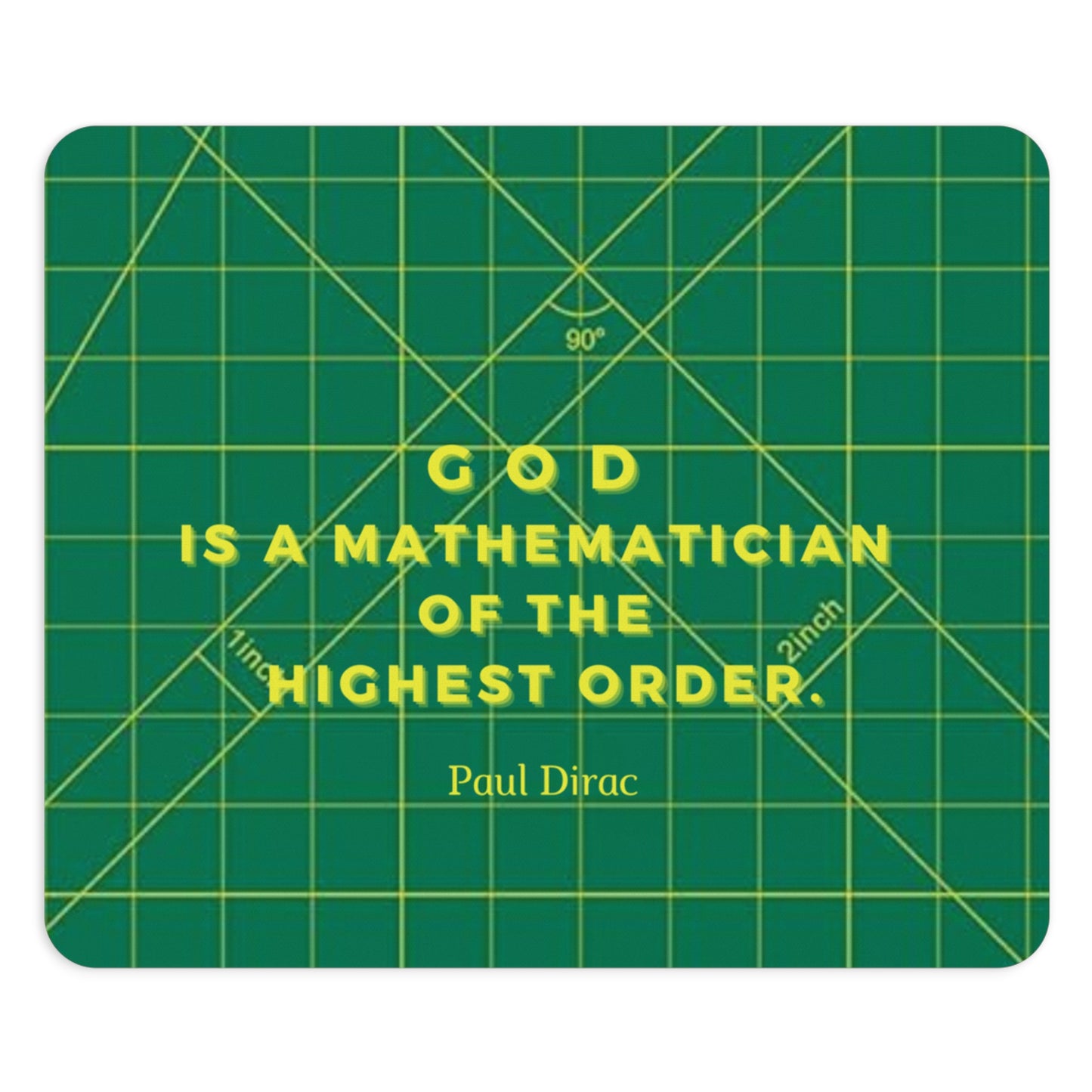 Paul Dirac Quote Mouse Pad